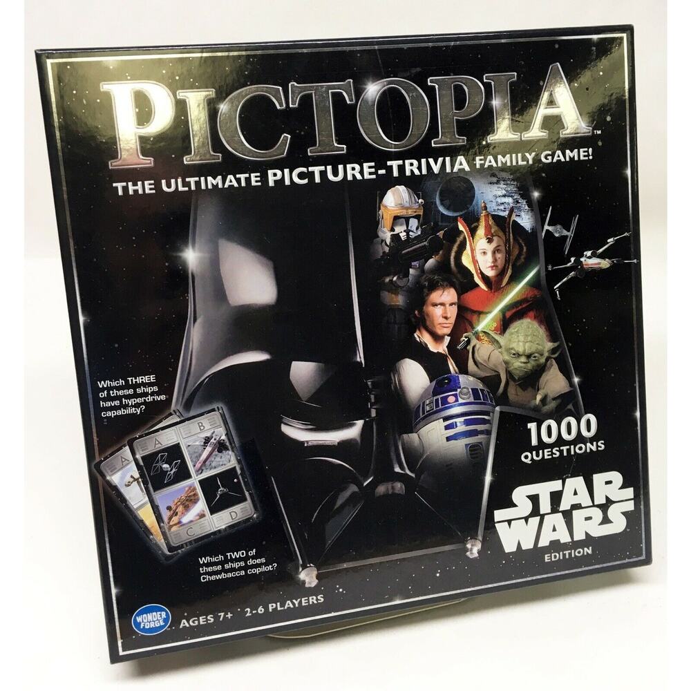Board Game - STAR WARS PICTOPIA - Picture Trivia - 1000 Questions Brand New - Picture 2 of 8